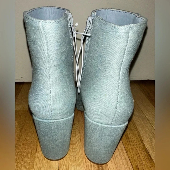 Womens Ankle Block Mid High Denim Boots - Sz 7.5 - NWOB - Picture 4 of 9
